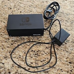 Nintendo Switch Black Charging Dock with Power Adapter & HDMI Cable